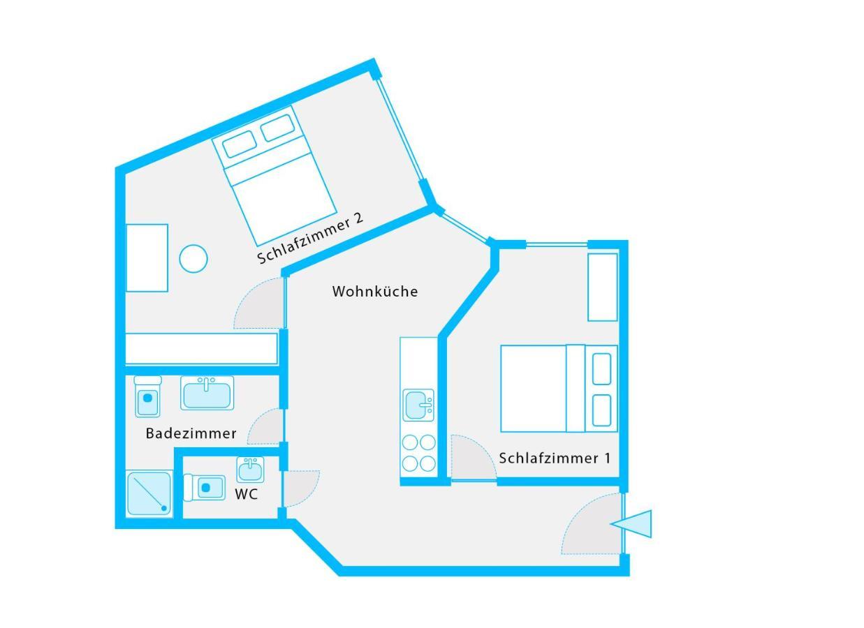 The Mierendorf Hinterhaus, 2 Bed Rooms Up To 4 People ベルリン エクステリア 写真